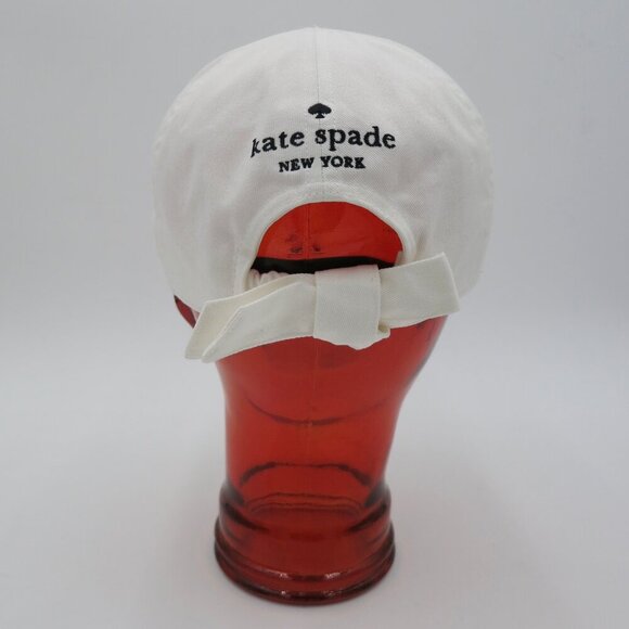 Kate Spade New York Bow Baseball Cap in Cream OS NWT Embroidered Logo kate spade- Spade Logo- Women main image 3